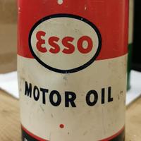 Latta vintage Olio Esso Motor Oil