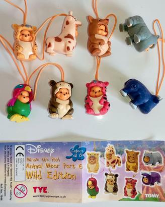 ciondoli Winnie Pooh Animal Wear 6 Wild - 8 pezzi