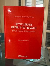 Libro Istituzioni di diritto privato corso Bocconi