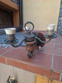 Lampada in ferro battuto 