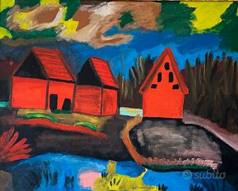 Dipinto “Case Rosse”