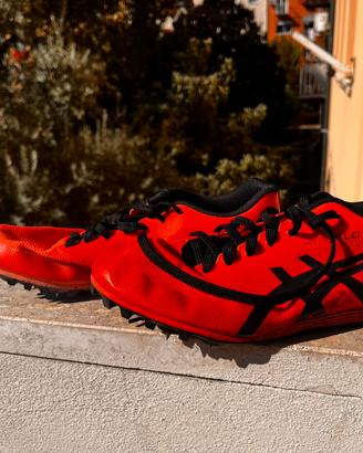Scarpe Chiodate Atletica Leggera Asics Arancioni