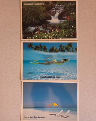 3 Cartoline pubblicitarie Amaro Averna anni '80