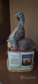 Wild Turkey rara ceramica da collezione 1981 piena