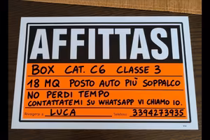 Box auto con ampio soppalco - via paolo