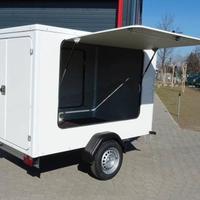 Rimorchio furgonato 218/256 x 156 cm. MC 1300 Kg.