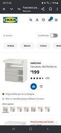 Fasciatoio ikea SMÅSTAD