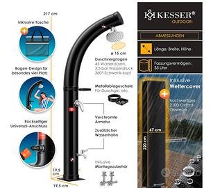 KESSER® Doccia solare da giardino 35l