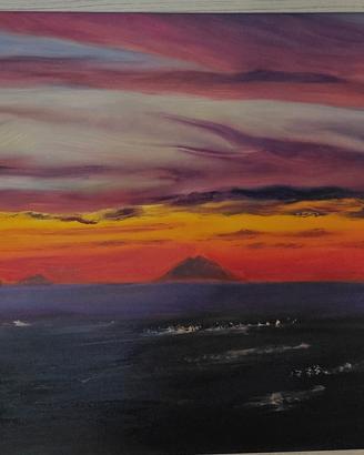 Tramonto sullo stromboli |Arte