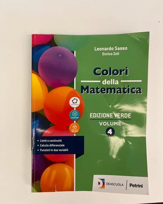 Libro di matematica di quarta superiore