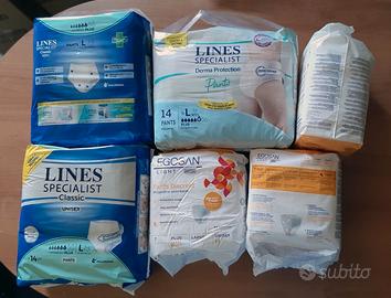 Lotto misto pannolini mutandina Incontinenza