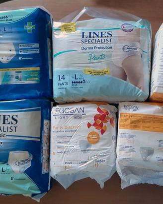 Lotto misto pannolini mutandina Incontinenza