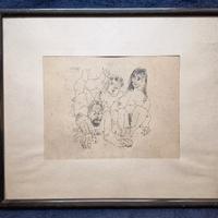 Pablo Picasso litografia del 1968 intitolata "Coup