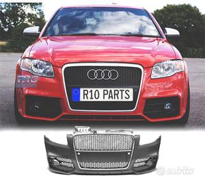 PARAURTI ANTERIORE AUDI A4 04-07 LOOK RS4 GRIGLIA 
