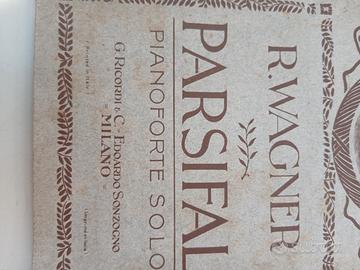 R wagner, parsifal spartito per pianoforte 1924