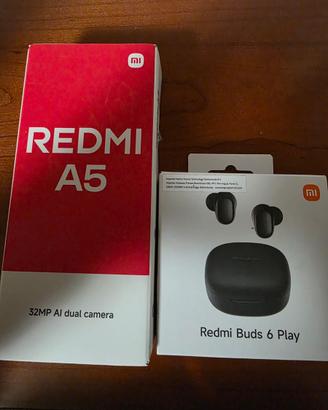 readmi A5 nuovo + auricolari bluetooth