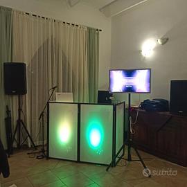 DJ Screen Vonix 4 pannelli illuminabili con custod
