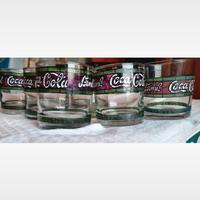 Coca Cola vintage, set 6 bicchieri + vassoio