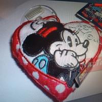 cuscino cuore ventosa 12cm, Mickey mouse, Disney
