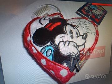cuscino cuore ventosa 12cm, Mickey mouse, Disney