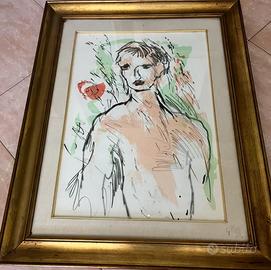 Ernesto treccani litografia quadro