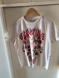 t short Bershka mis. xs stampa rose