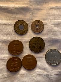 TOKEN gettoni trasporto giochi USA 1970/80 (1)