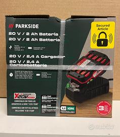 Batteria e caricabatterie 20v Parkside GARANZIA