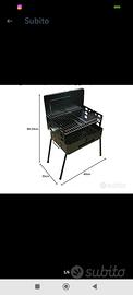 barbecue portatile a carbonella