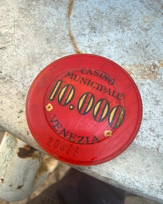 Gettone 10.000 casinò municipale venezia