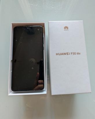 Huawei P30 Lite 128 GB Nero + Cover