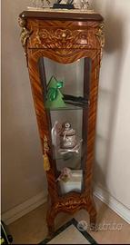 vetrinetta espositore legni/  bronzi