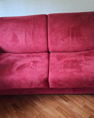 divano letto rosso