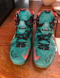 Nike LeBron XII Bobby Ray Jones Jr Signed Basket 