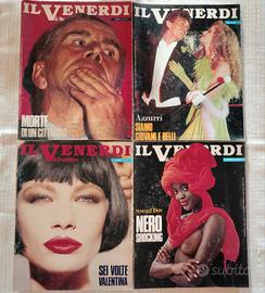 4 Riviste IL VENERDÌ DI REPUBBLICA 1988Consecutive