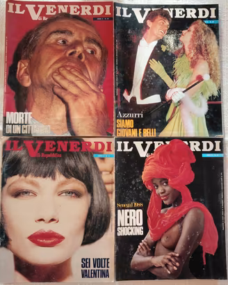 4 Riviste IL VENERDÌ DI REPUBBLICA 1988Consecutive