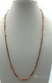 Collana Chimento in oro rosa e bianco