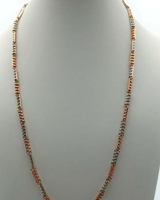 Collana Chimento in oro rosa e bianco