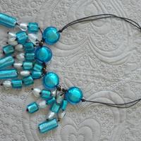 Collana in vetro tipo murrina
