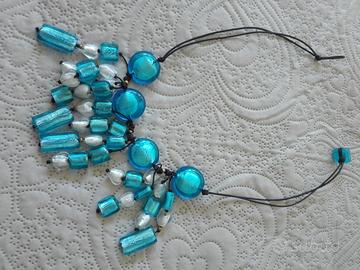 Collana in vetro tipo murrina