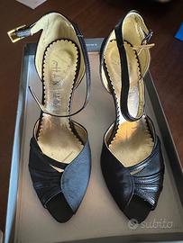 Décolleté open toe con tacco n.36