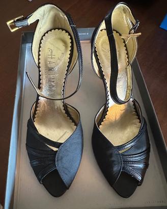 Décolleté open toe con tacco n.36