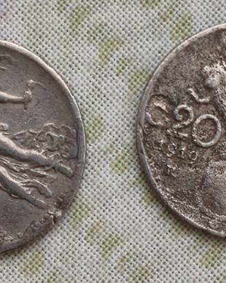 monete 20 Centesimi 1911 e 1919 – originali