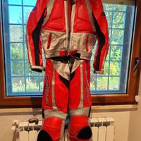 tuta pelle da moto divisibile uomo