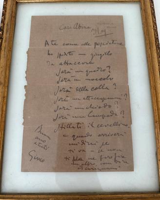 Lettera Giacomo Puccini