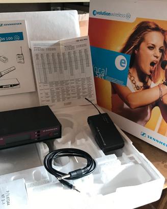 Radiomicrofono Sennheiser eW100 G2 + eW100