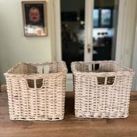 Set due cesti vimini