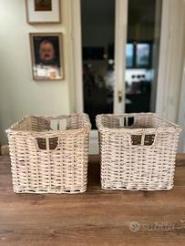 Set due cesti vimini