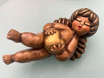 Statuina THUN Putto Rosa Lene con cuore