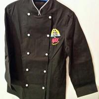 Giacca nera UNISEX da cuoco con maniche Taglia S/M